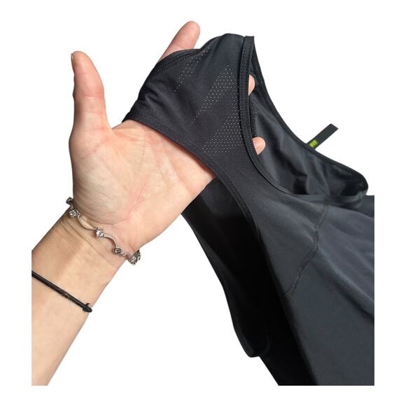 Nike Pro size small black all over mesh tank top NWT-SLIM FIT Activewear apparel - Picture 6 of 7